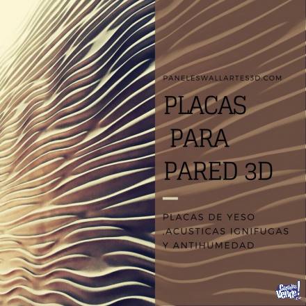 Placas Revestimiento De Paredes Con Diseño 3d- Antihumedad - $ 360,00