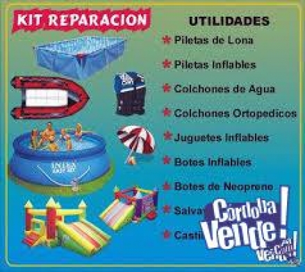 Kit Parches Intex Autoadhesivo/aro/inflables/colchones en Córdoba