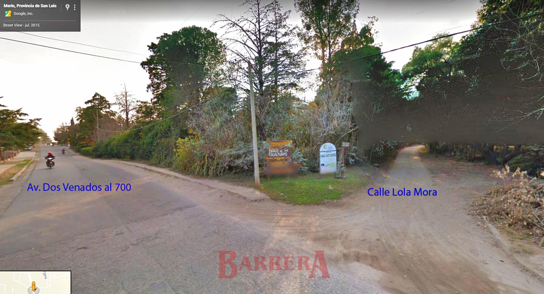 Merlo San Luis, Lola Mora casi Av. 2 Venados, (paseo de las esculturas) 2500 m2 con llamativa casa
