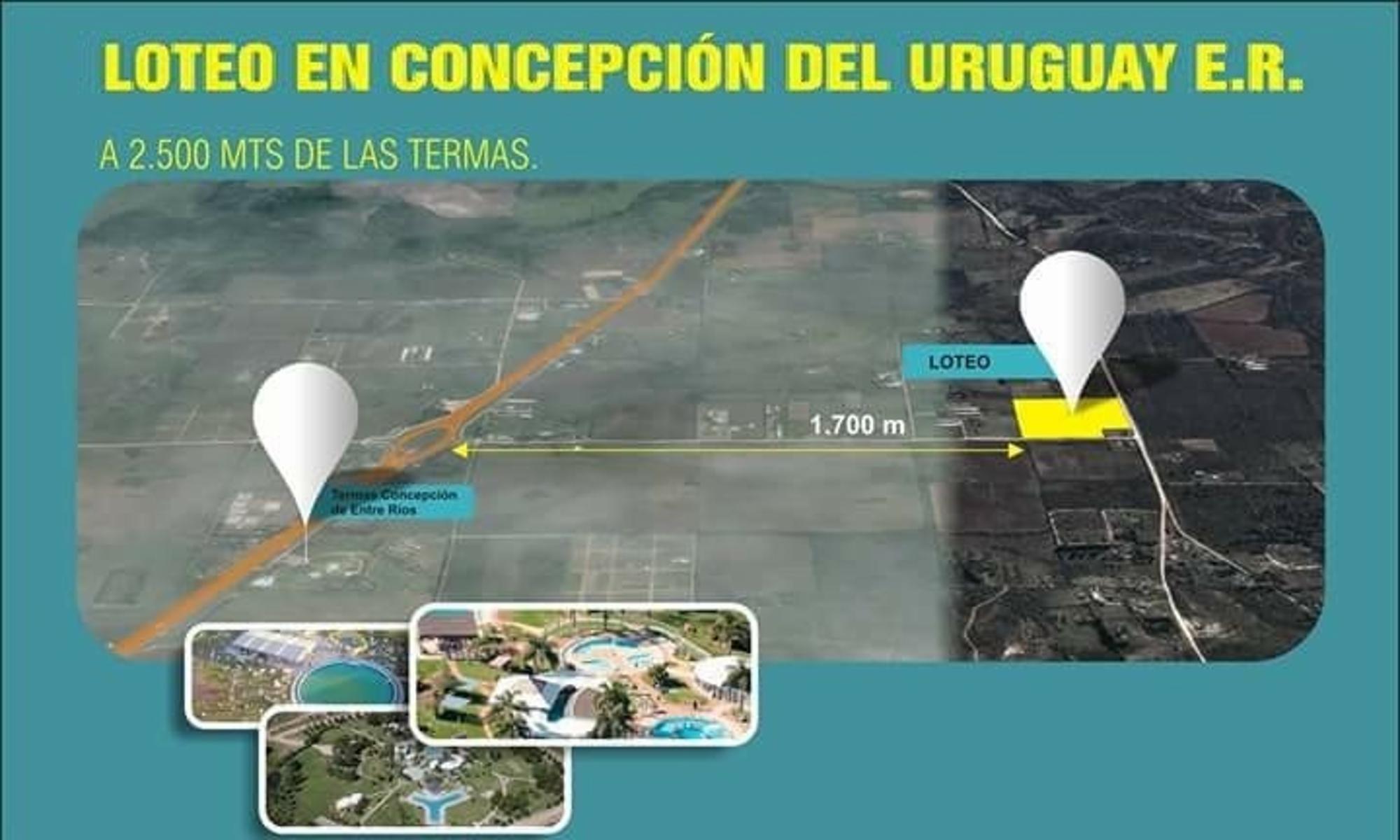 Loteo Concepción del Uruguay de E.R. desde 1000 m2. Financiación propia