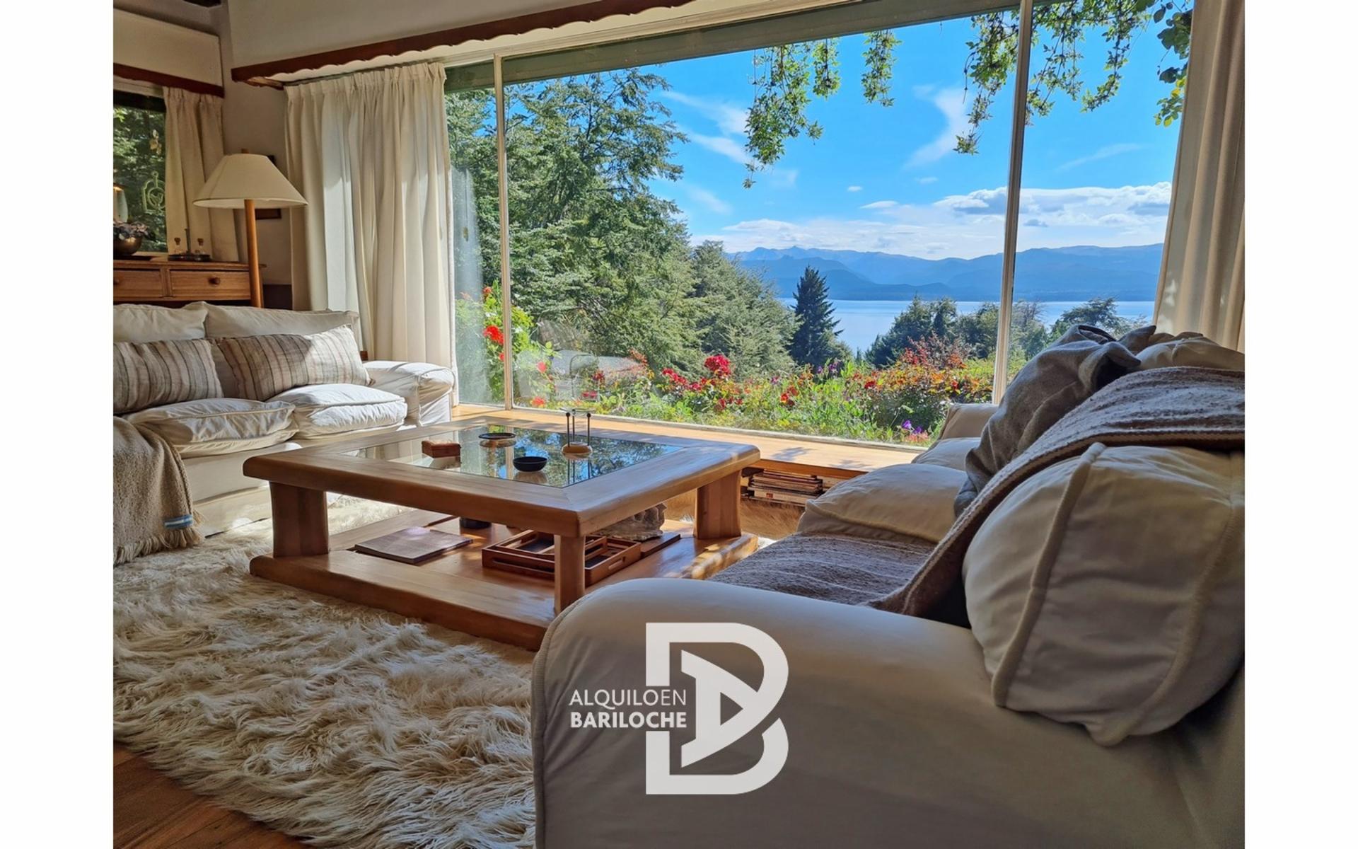 Alquiler Casa en Bariloche para 4 con Espectacular Vista Al Lago