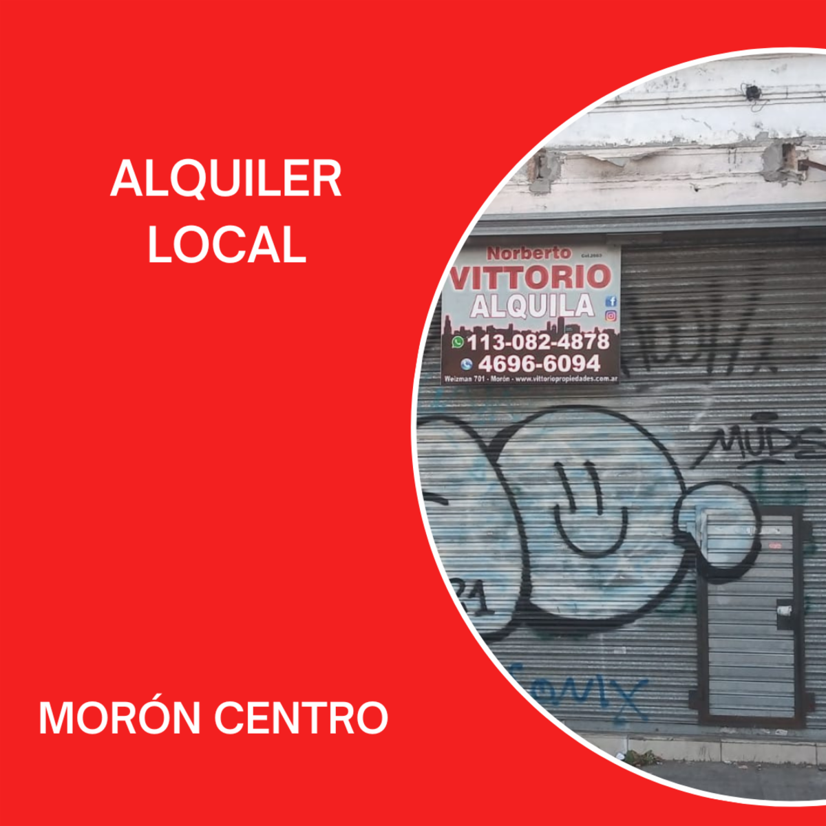 ALQUILER LOCAL MORÓN CENTRÓ