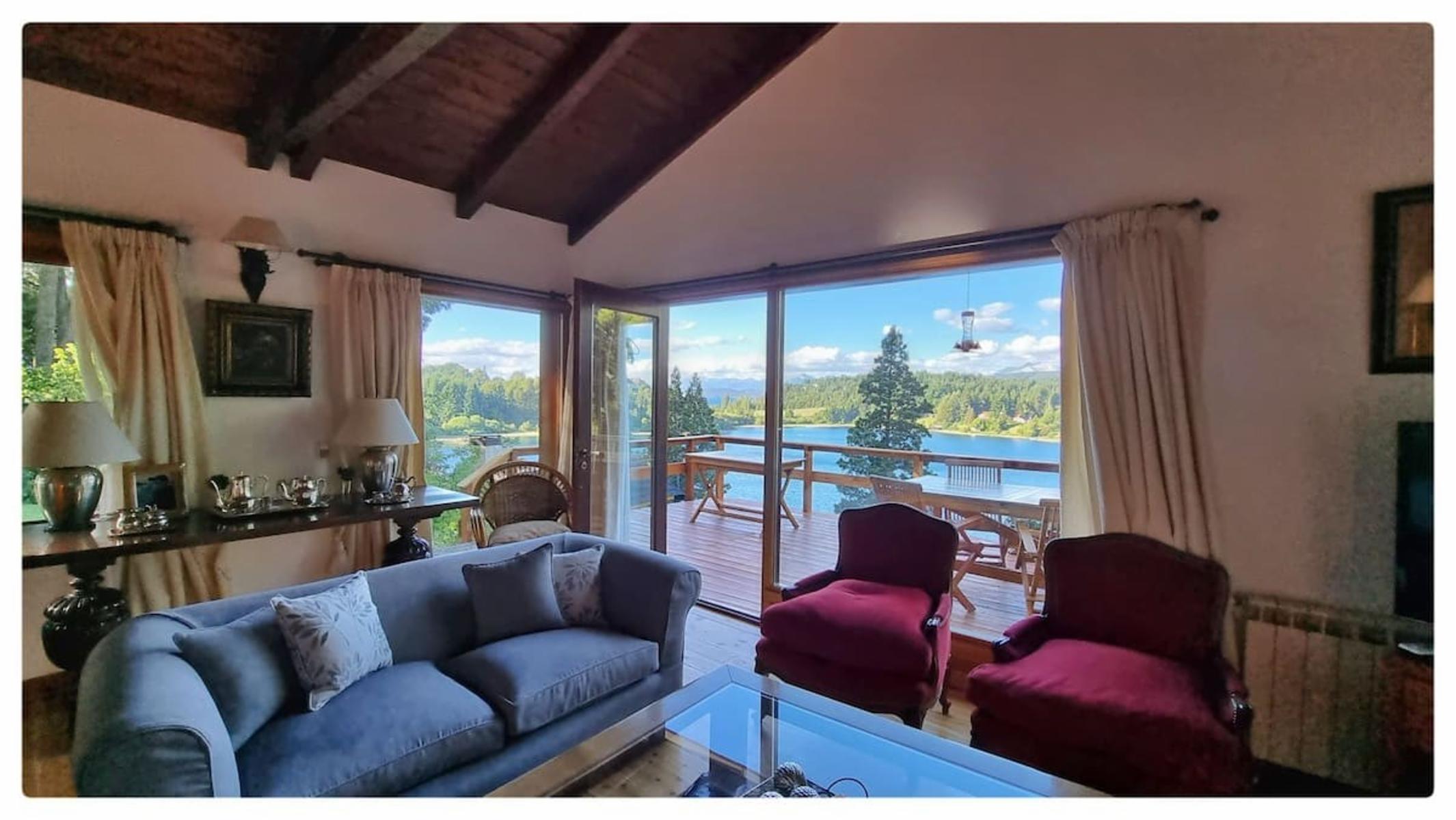 Alquiler Excusiva Casa en Bariloche con Costa de Lago Moreno. 7 PAX. Llao LLao
