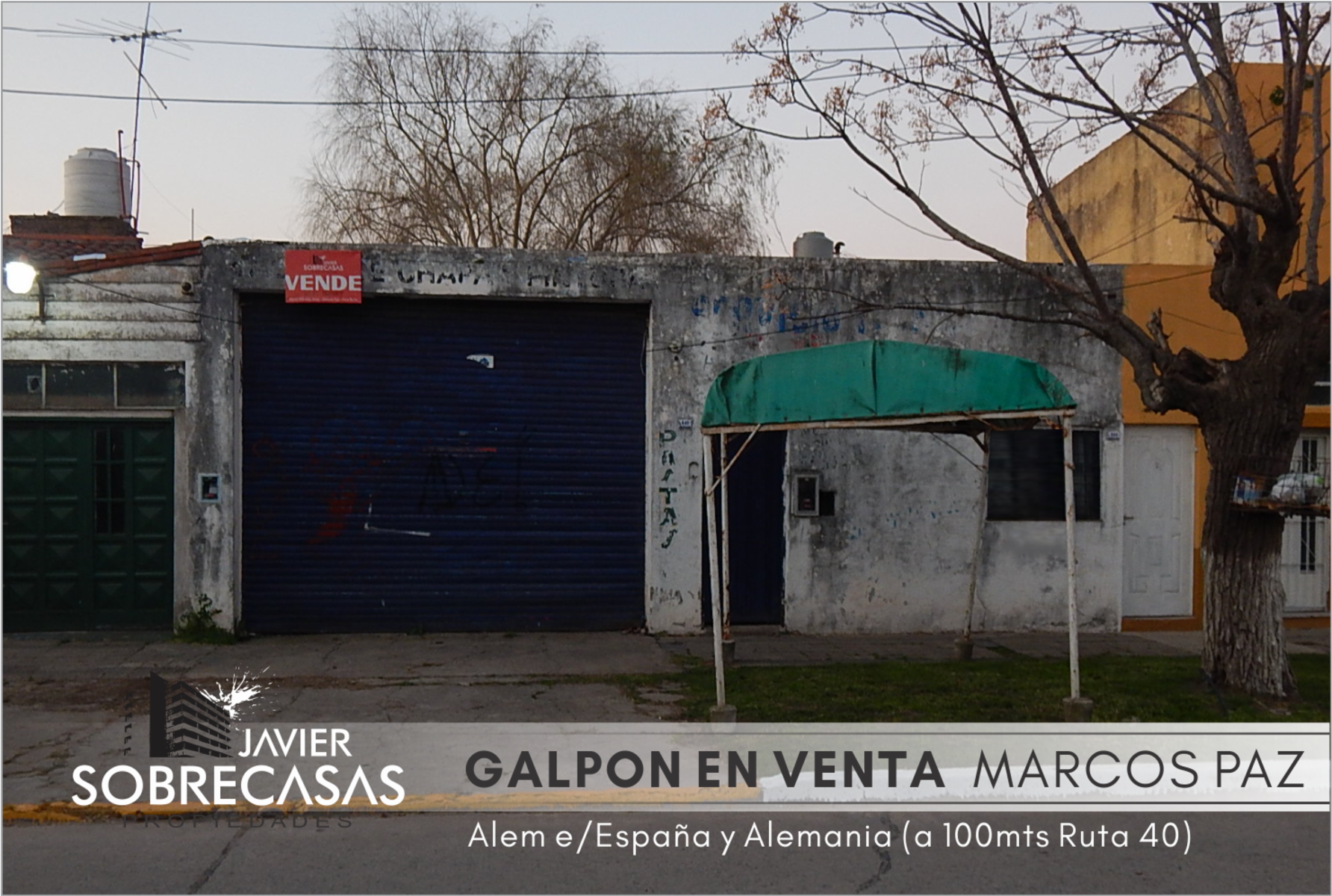 GALPON en venta (100mts Ruta 40) - Marcos Paz - Pcia. Bs.As.