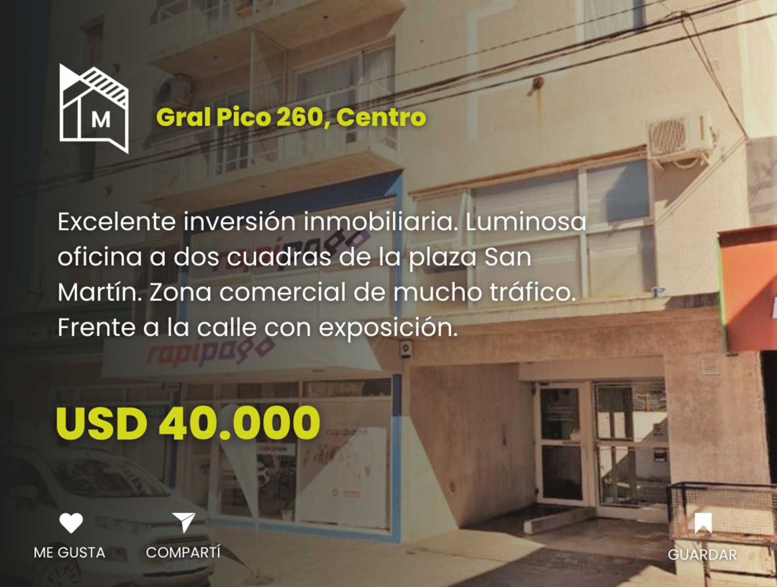 Oficina Amplia - Micro Centro Santa Rosa - Construcci�n Nueva