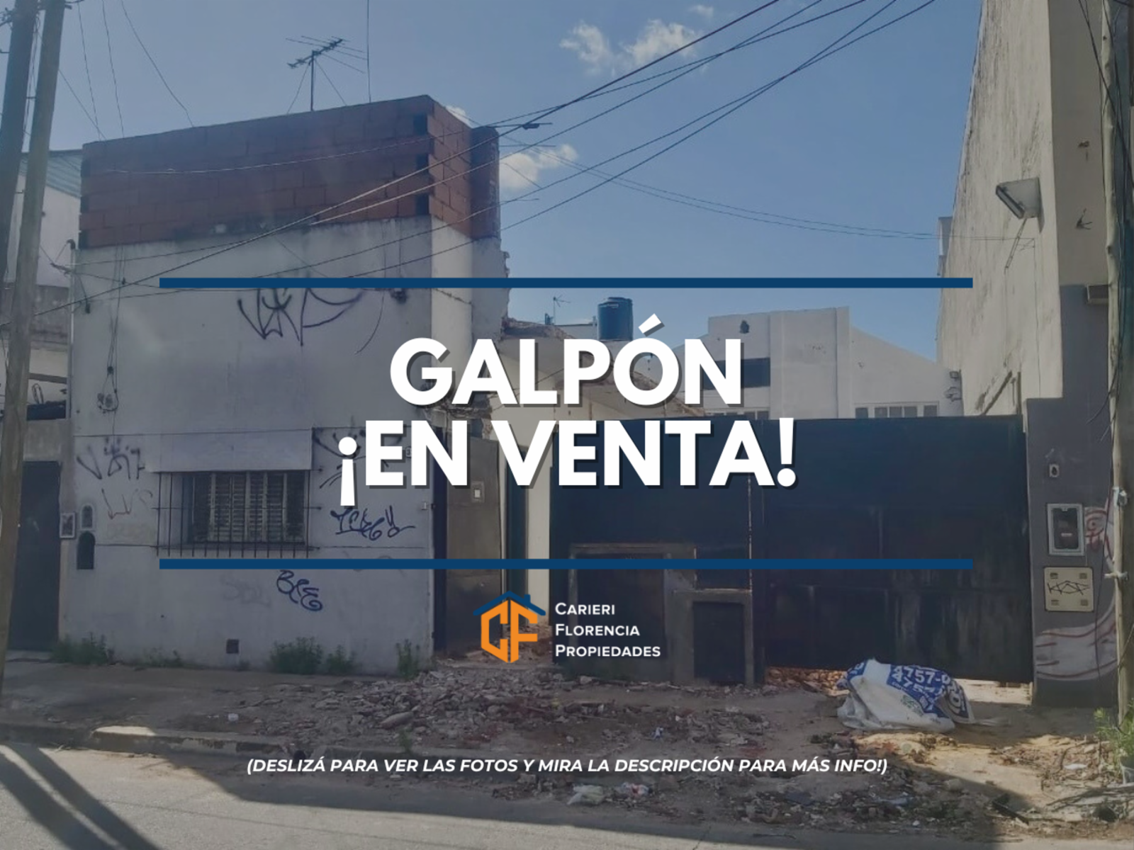 Galp�n A Estrenar, en Venta, Irigoyen 3373, zona San Martin