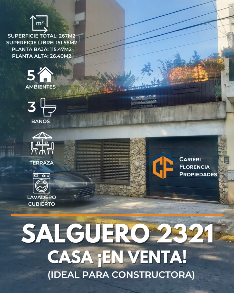 Casa 5 Ambientes, Salguero 2321, zona San Martín en Venta