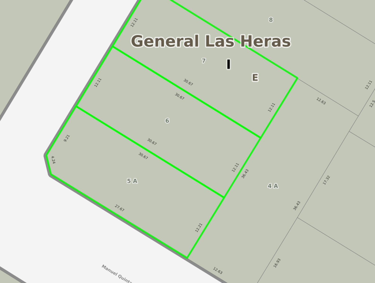 Lotes en General Las Heras, en zona segura.