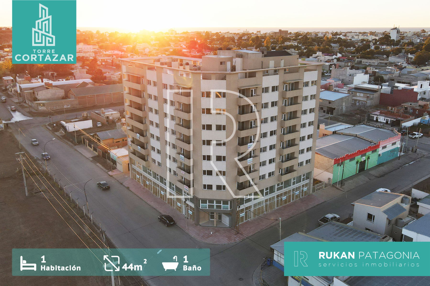 #Alquiler_Venta TORRE CORTAZAR | Dpto. 3 C | 44 m2 | Calle HUMBERTO BEGHIN y ESTRADA | 2 AMBIENTES.-