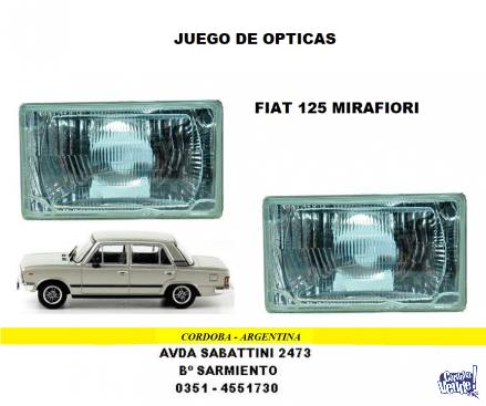 OPTICA FIAT 125 MIRAFIORI