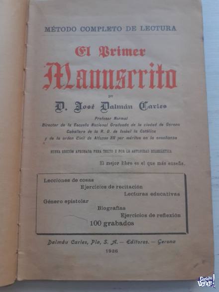 El Primer Manuscrito 1926