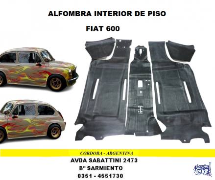 JUEGO DE ALFOMBRA INTERIOR FIAT 600 en Argentina Vende