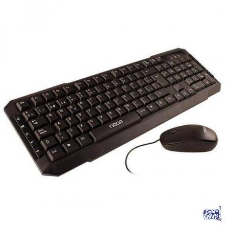 teclado y mouse con cable