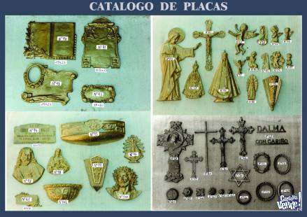 modelos de placas de bronce