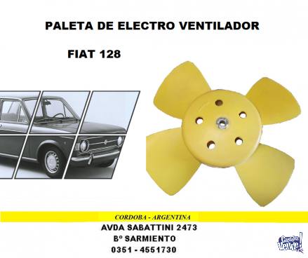 PALETA DE ELCTRO VENTILADOR FIAT 128