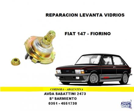 REPARACION MAQUINA LEVANTA VIDRIOS FIAT 147 - FIORINO