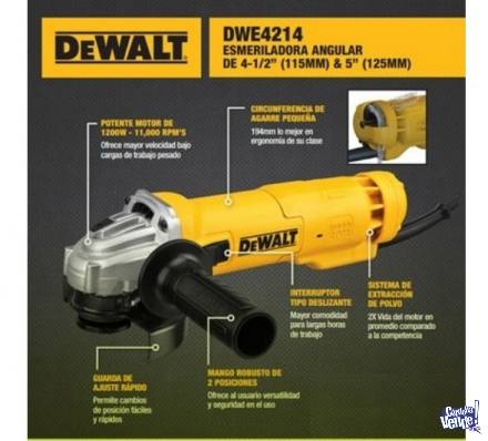 Amoladora Angular 115mm - 125mm 1200w Dewalt Dwe4214 Dewalt