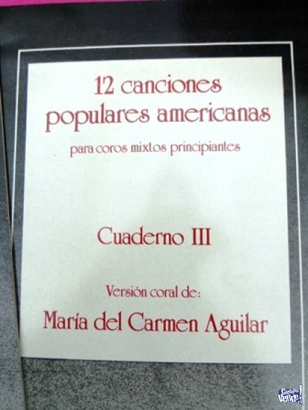 12 CANCIONES POPULARES AMERICANAS  CUADERNOS III Y IV