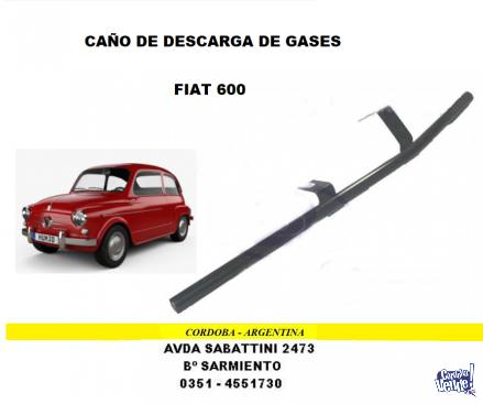 CAÑO DESCARGA GASES FIAT 600