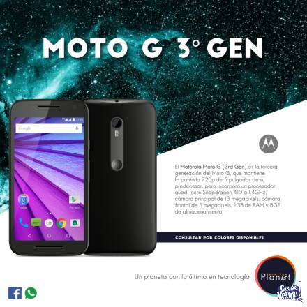 Motorola Moto G3 (Digital Planet) Nuevos-Libres-Garantia