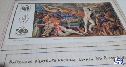 Exposición de Filatelia Nacional LI_MEN ´88 Buenos Aires b