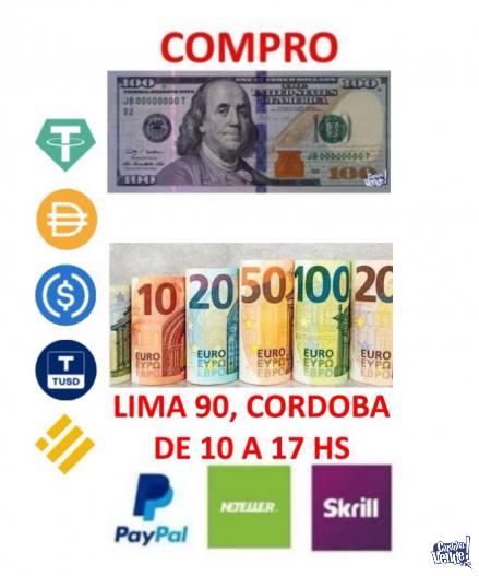 Compro Paypal en Cordoba en Argentina Vende