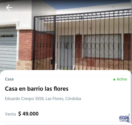 CASA BARRIO LAS FLORES