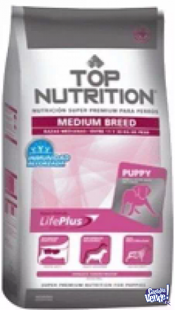Top nutrition medium cachorros x 15+3kg $11670
