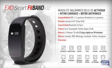 Reloj pulsera inteligente EXO Smart FitBand E12
