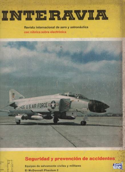12 REVISTAS INTERAVIA + 3 Suplementos de Guerra1965/66 US 25 en Argentina Vende