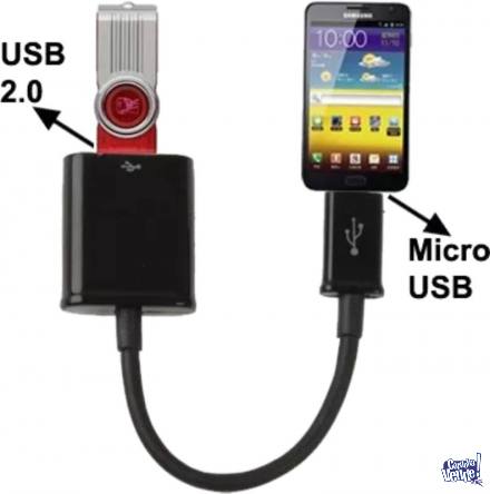 CABLE ADAPTADOR OTG USB HEMBRA A MICRO USB TABLET CELULAR