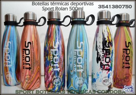 Botellas térmicas Rolan multicolor y lisas 500ML
