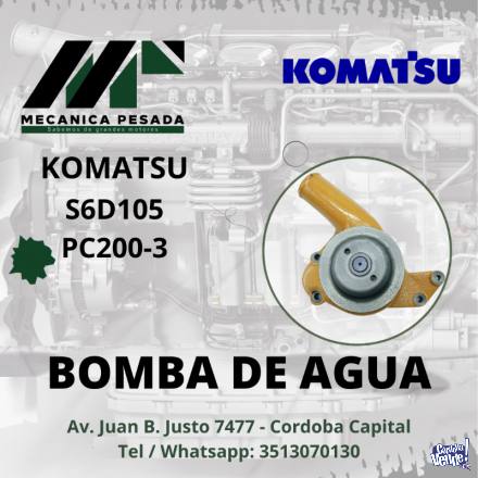 BOMBA DE AGUA KOMATSU S6D105 PC200-3