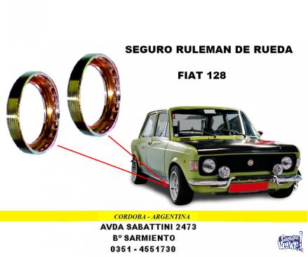 ANILLO SEGURO DE RULEMAN DE RUEDA FIAT 128
