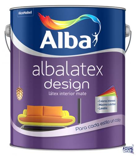 Pintura Latex ALBALATEX DESIGN Gris Cincel 4lts-Colormix