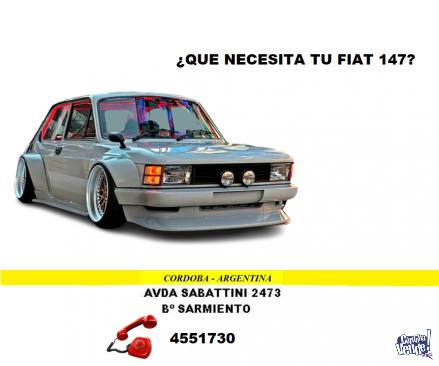 REPUESTOS - ACCESORIOS - AUTOPARTES FIAT 147