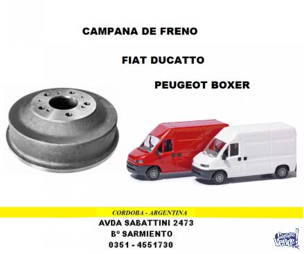 CAMPANA DE FRENO PEUGEOT BOXER