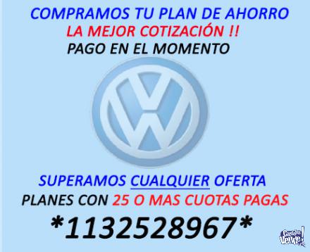 COMPRO PLANES DE AHORRO VOLKSWAGEN