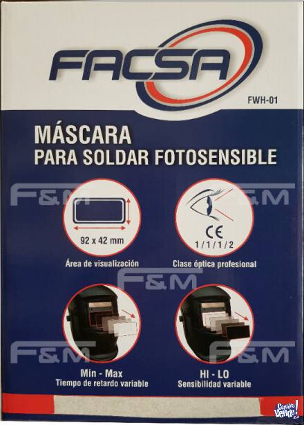 Máscara Fotosensible Automática FACSA DIN 9/13