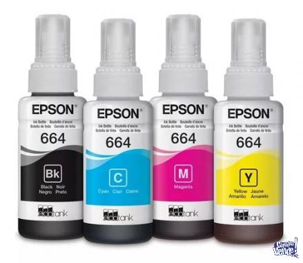 BOTELLA EPSON T664 BUNDLE X 4 COLORES B/C/M/Y