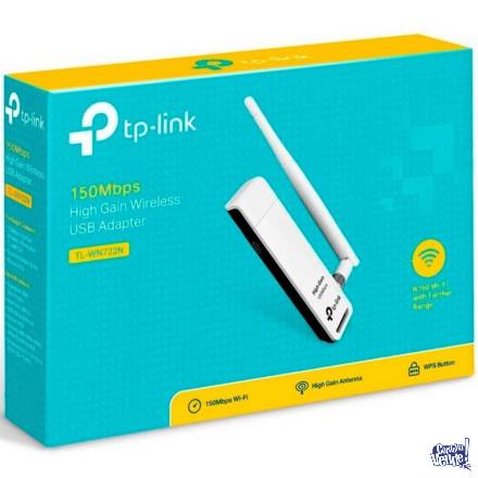 Adaptador WiFi USB TP-Link TL-WN722N, 150Mbps, 1 Antena