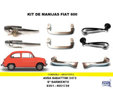 JUEGO DE MANIJAS FIAT 600