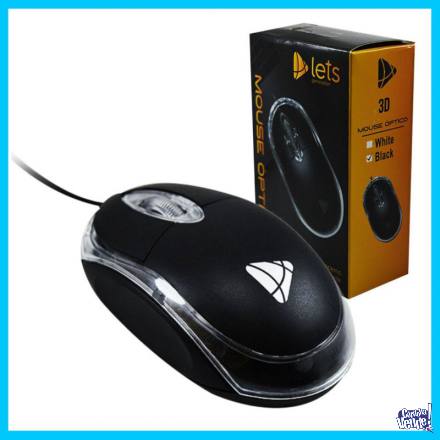 Mouse USB Óptico Con Luz 1000 DPI