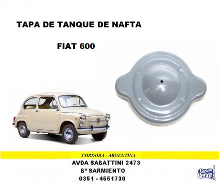 TAPA TANQUE DE NAFTA FIAT 600