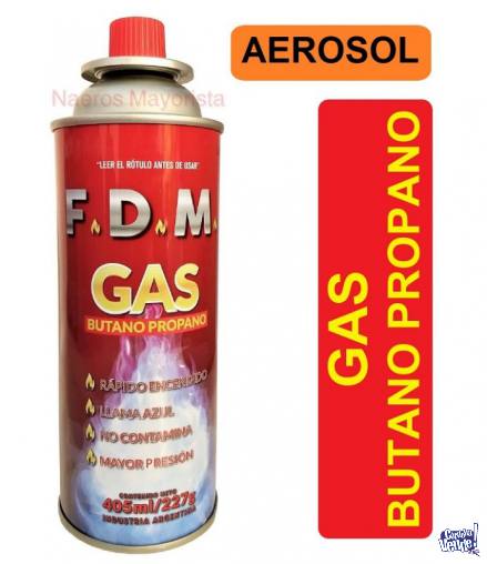 cartuchos gas butano fdm pack x15 unid aerosol anafe en Argentina Vende