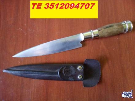 Cuchillo Criollo Libertad Inox, Madera y Alpaca 15cm