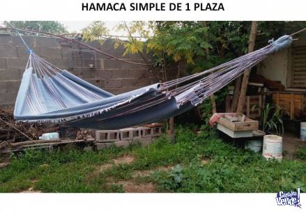 Hamaca Paraguaya Simple De 1 Plaza 100x100 Algodon