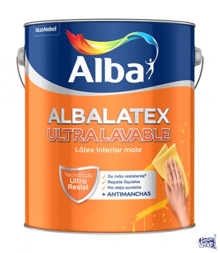 Pintura Albalatex Ultra Lavable Blanco Mate 10lts-COLORMIX