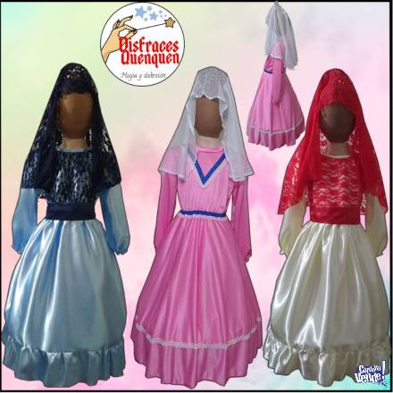 Vestido de Dama Antigua para niñas