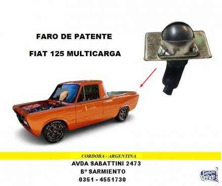 FARO LUZ DE PATENTE FIAT 125 MULTICARGA